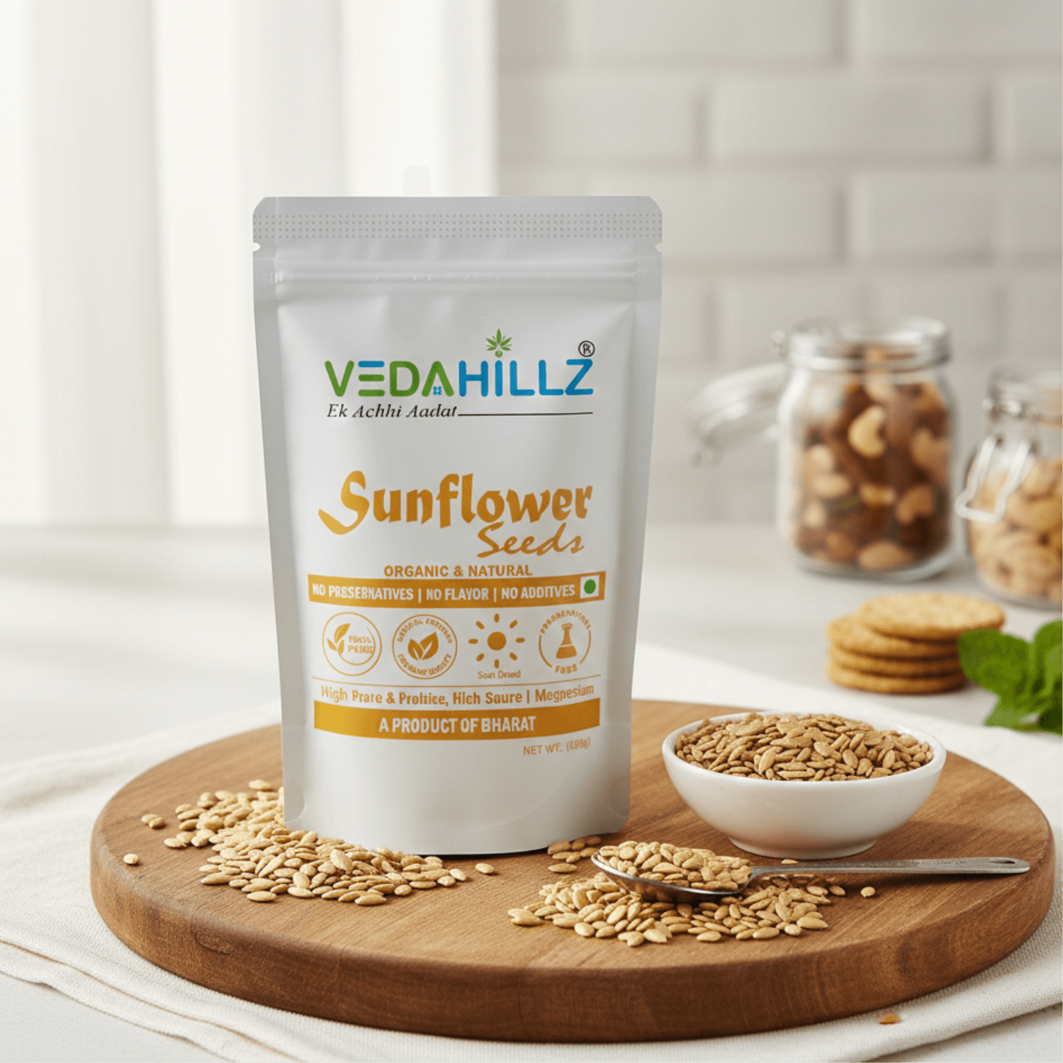 Vedahillz Raw Sunflower Seeds Sourced from Carefully Selected High Quality Seeds