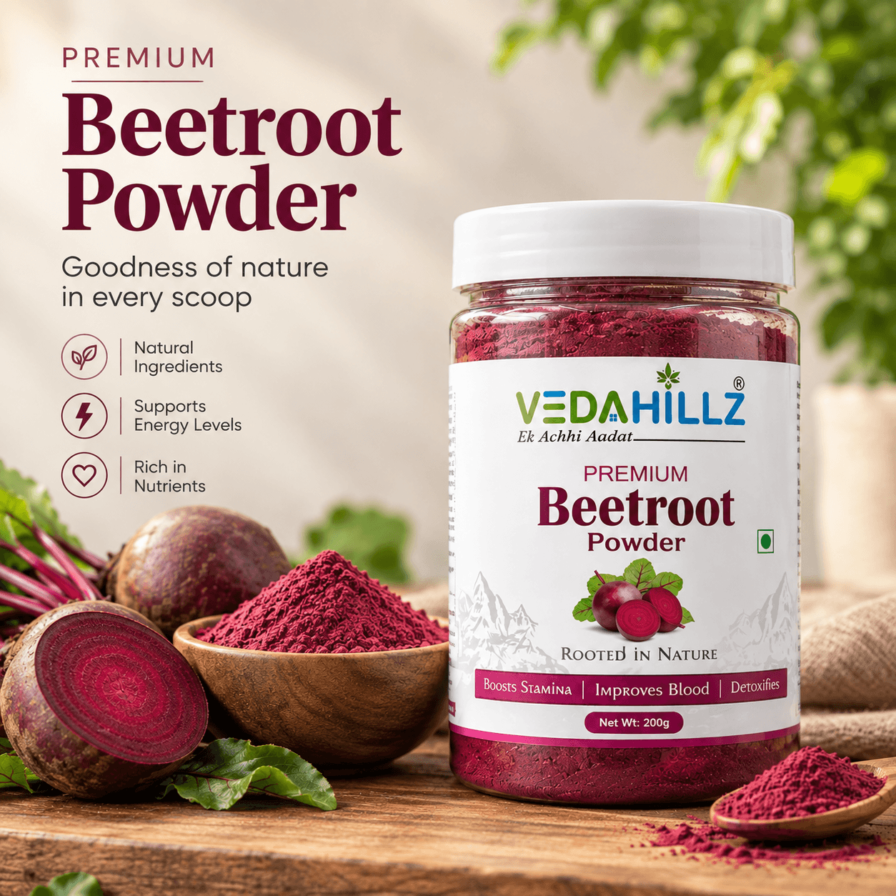 Vedahillz Beetroot Powder | Beet Root Powder