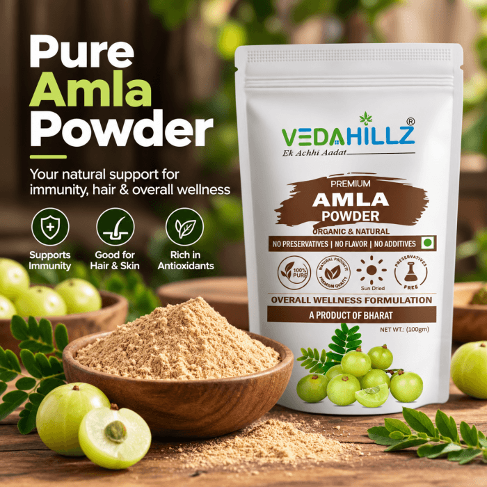 Vedahillz Amla Powder | Indian Gooseberry Powder