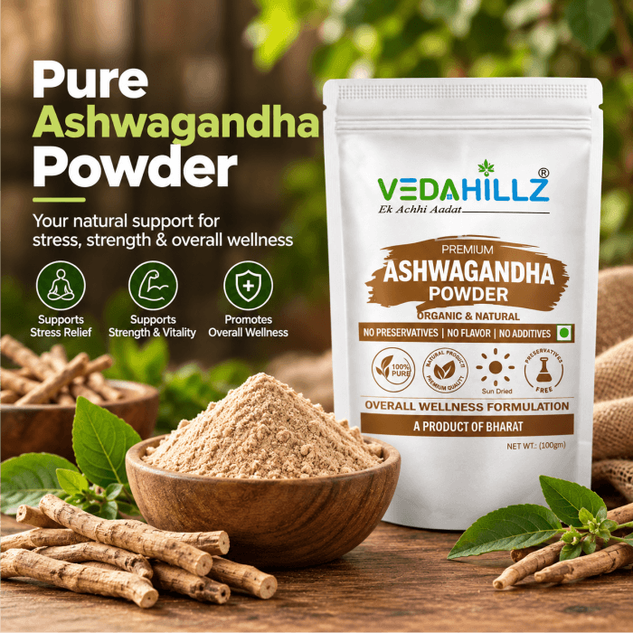 Vedahillz Ashwagandha Powder | Ashwagandha Root Powder