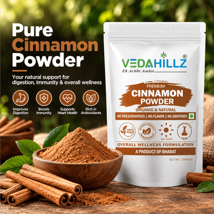 Vedahillz Cinnamon Powder | Dalchini Powder
