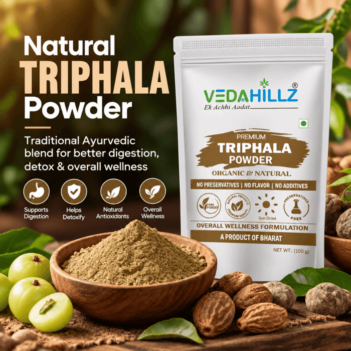 Vedahillz Triphala Powder | Traditional Three-Fruit Blend