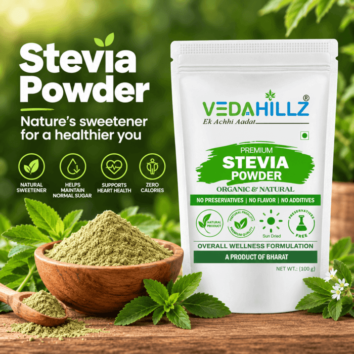 Vedahillz Stevia Leaves Powder | Stevia Leaf Powder